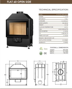 Камінна топка A.Caminetti FLAT 60